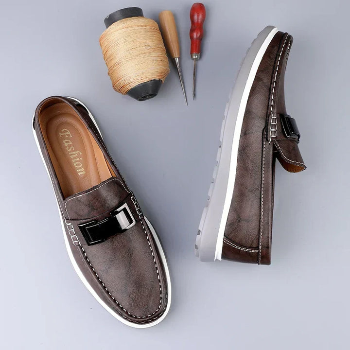 Vintém d'Ouro - Mocassins de couro de luxo