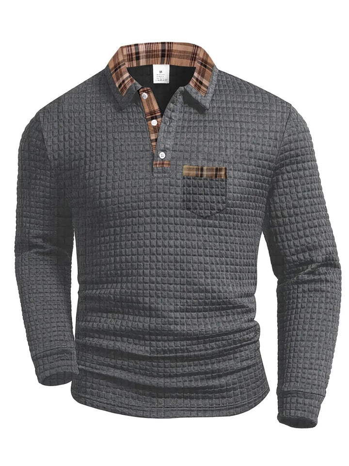 Vintém d'Ouro - Camisa polo com padrão