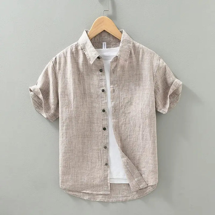 Vintém d'Ouro - Camisa de linho de manga curta