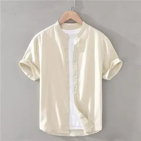 Vintém d'Ouro - Camisa de verão em algodão e linho