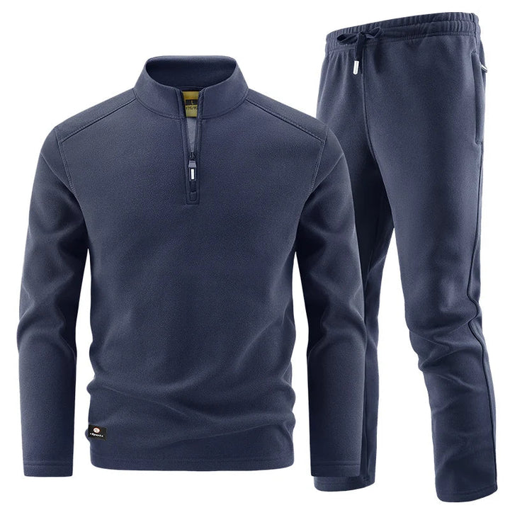 Vintém d'Ouro - Conjunto elegante de camisola com fecho para homem