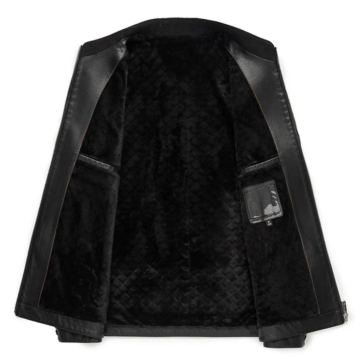 Vintém d'Ouro - Casaco de couro elegante para homem