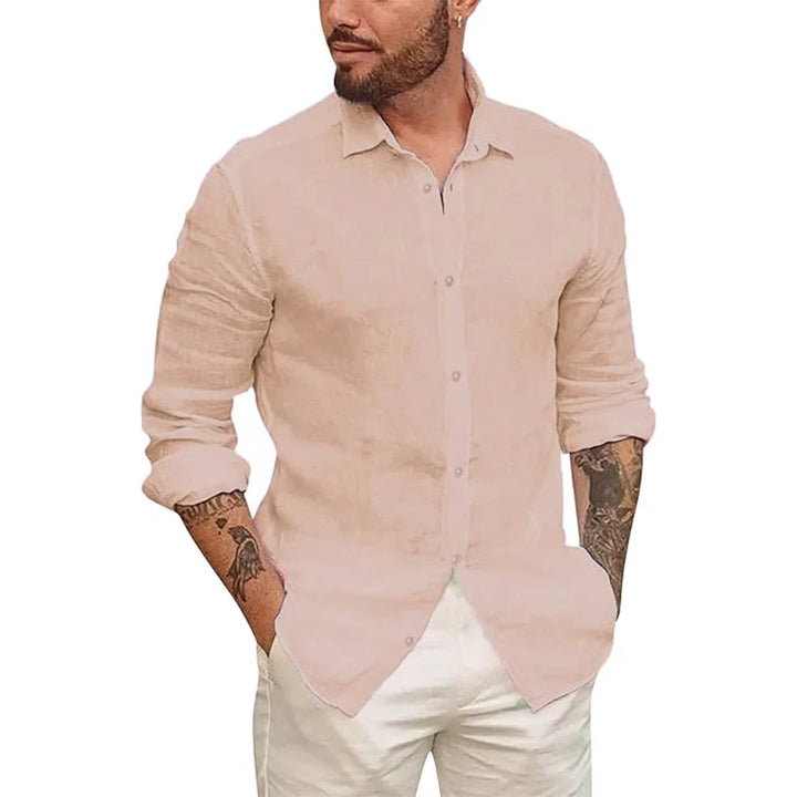 Vintém d'Ouro - Camisa havaiana em linho de algodão