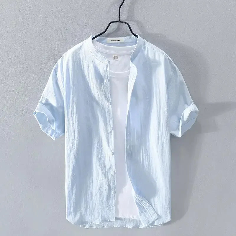 Vintém d'Ouro - Camisa de verão em algodão e linho