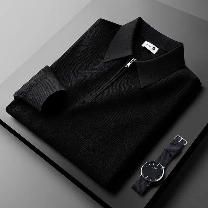 Vintém d'Ouro - Camisola elegante com fecho de correr para homem