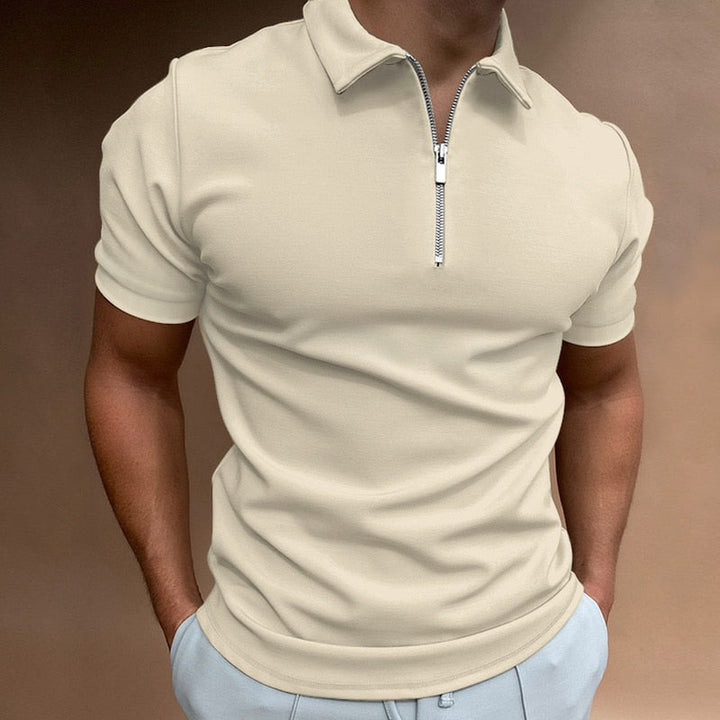 Vintém d'Ouro - Camisa pólo com fecho