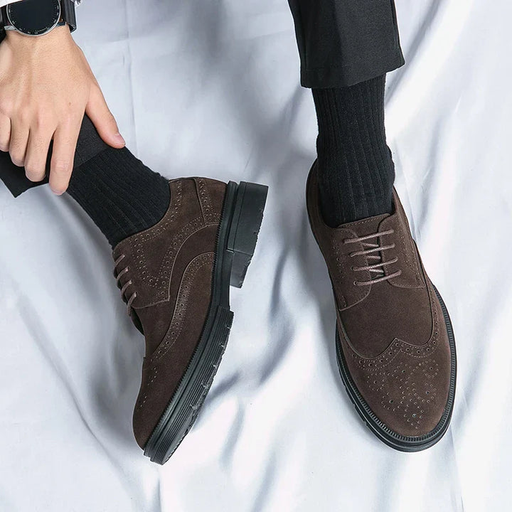 Vintém d'Ouro - Sapatos de camurça para negócios
