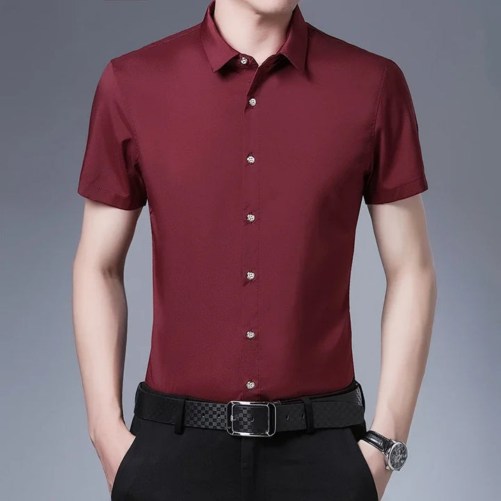 Vintém d'Ouro - Camisa casual de manga curta para negócios