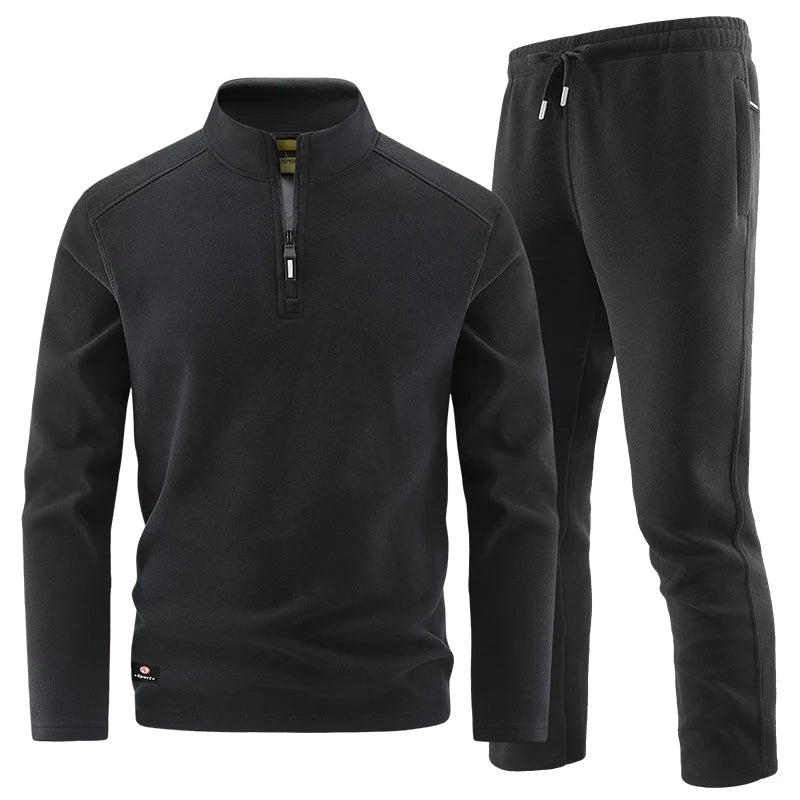 Vintém d'Ouro - Conjunto elegante de camisola com fecho para homem