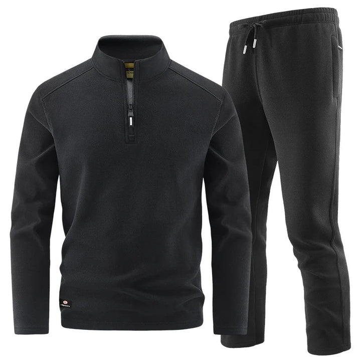 Vintém d'Ouro - Conjunto elegante de camisola com fecho para homem