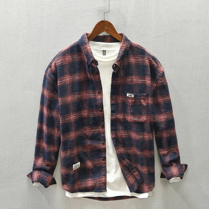 Vintém d'Ouro - Camisa xadrez elegante