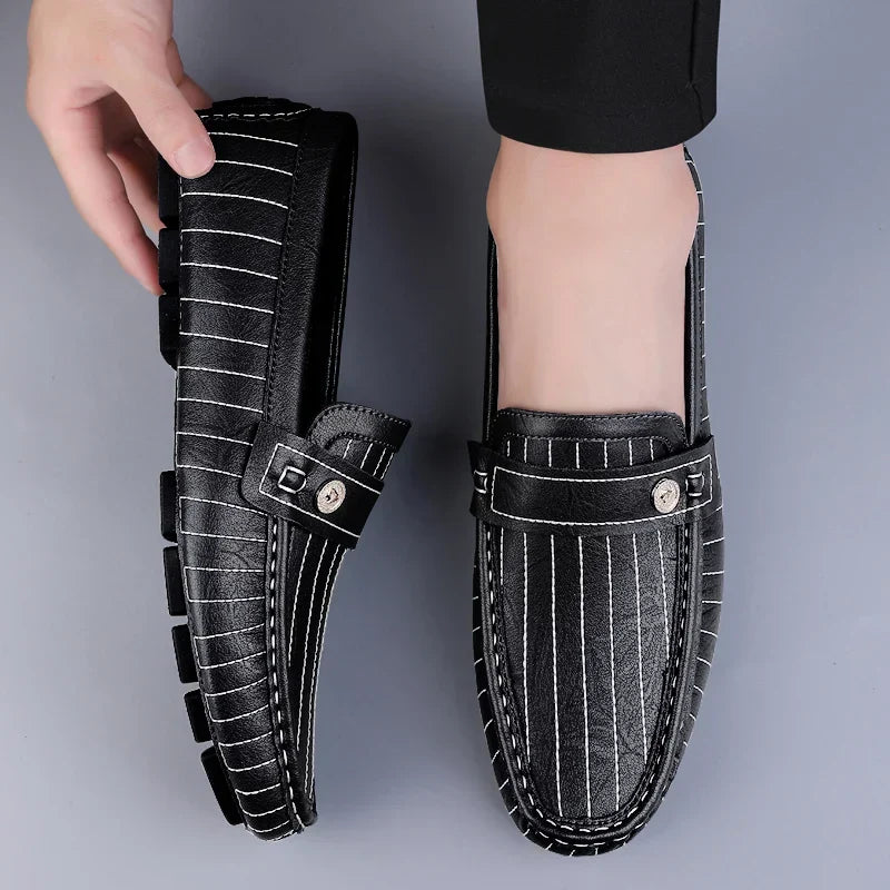 Vintém d'Ouro - Mocassins de couro elegantes