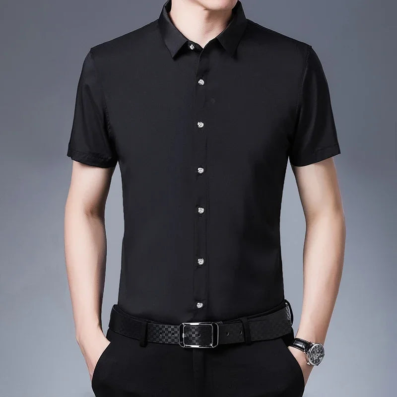 Vintém d'Ouro - Camisa casual de manga curta para negócios