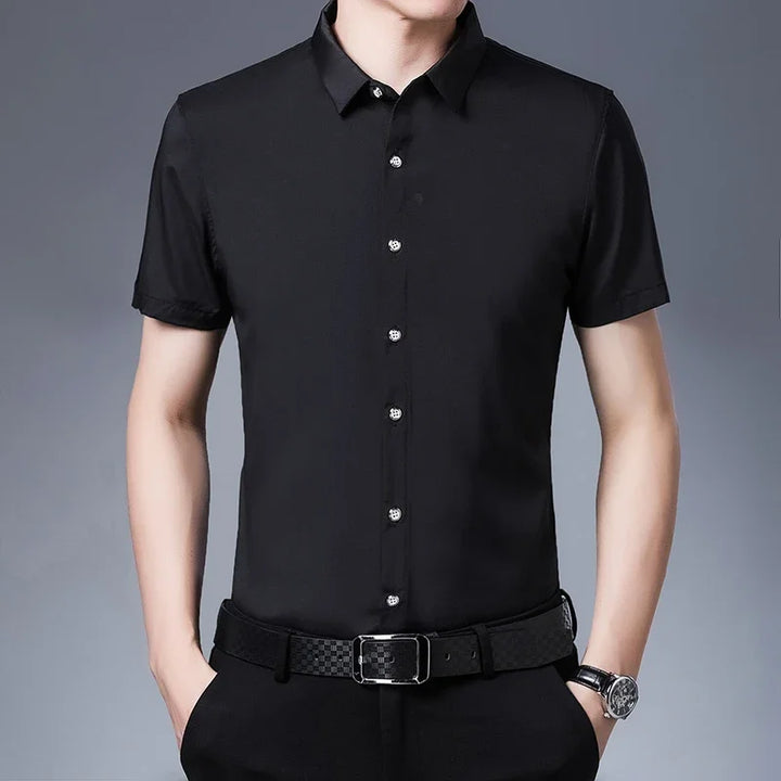 Vintém d'Ouro - Camisa casual de manga curta para negócios