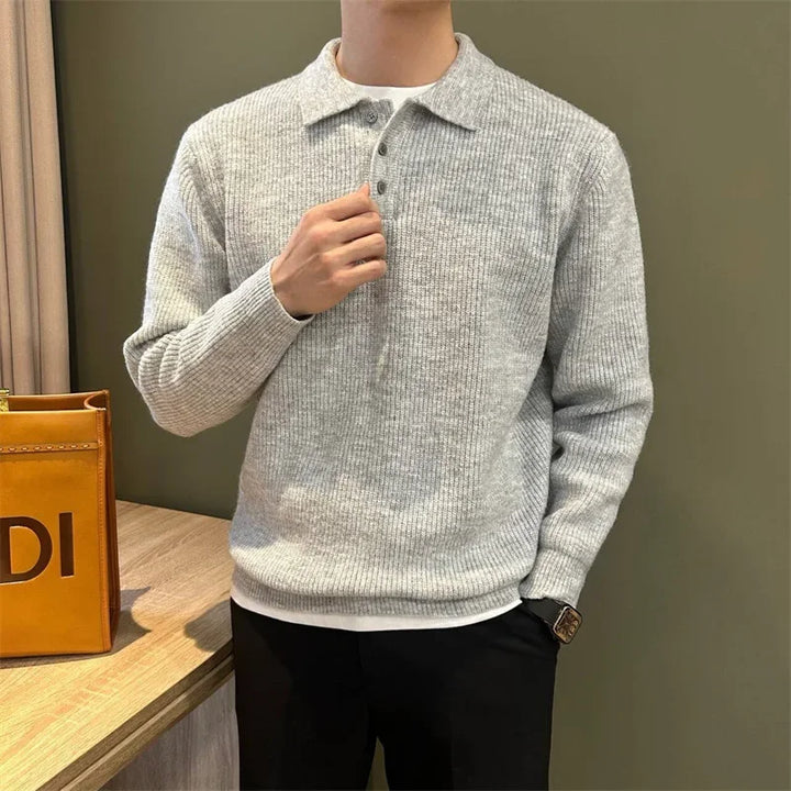 Vintém d'Ouro - Camisola polo de malha elegante