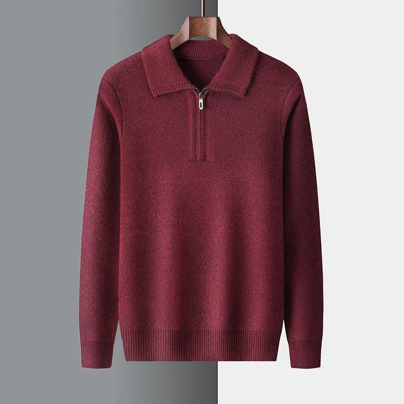Vintém d'Ouro - Camisola elegante de caxemira com fecho