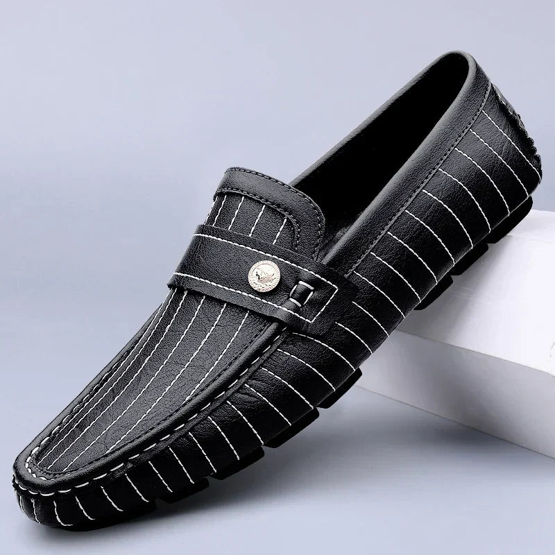 Vintém d'Ouro - Mocassins de couro elegantes