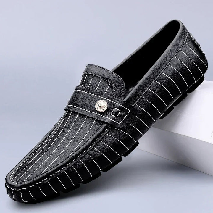 Vintém d'Ouro - Mocassins de couro elegantes