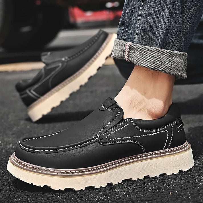 Vintém d'Ouro - Sapatos de couro elegantes