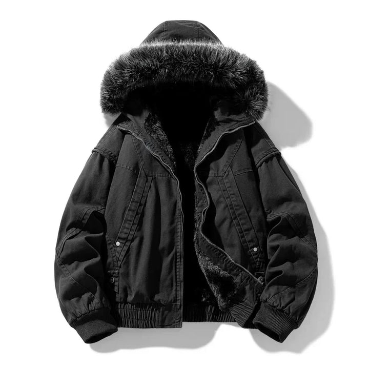 Vintém d'Ouro - Casaco cargo elegante com forro polar