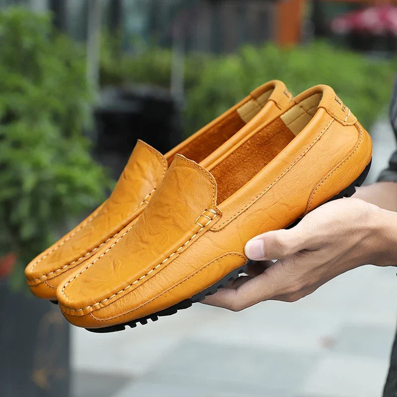 Vintém d'Ouro - Mocassins de couro vintage
