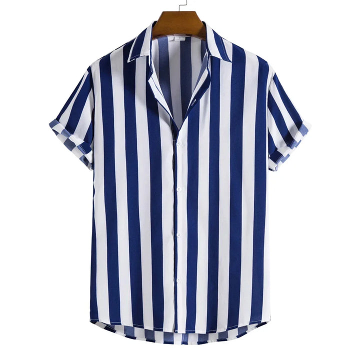 Vintém d'Ouro - Camisa de verão listrada de manga curta