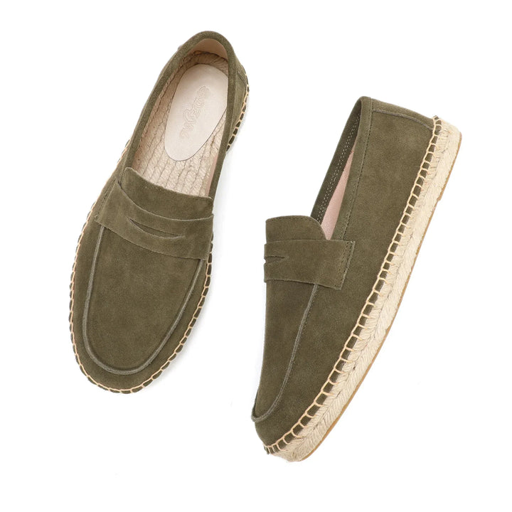 Vintém d'Ouro - Espadrilles de camurça elegantes