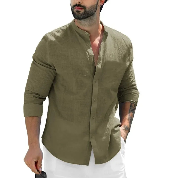 Vintém d'Ouro - Camisa casual de linho