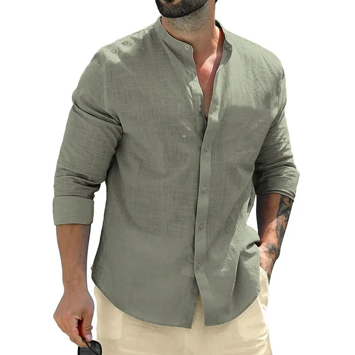 Vintém d'Ouro - Camisa de linho masculina