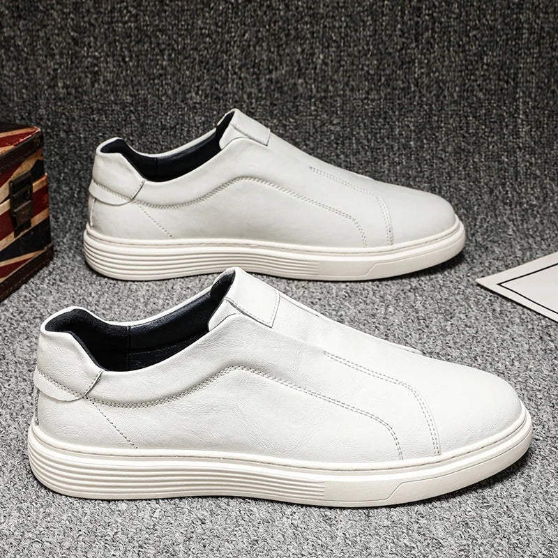 Vintém d'Ouro - Sapatos clássicos de couro slip-on