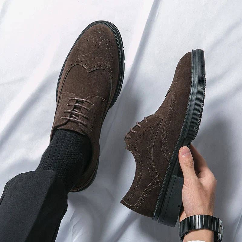 Vintém d'Ouro - Sapatos de camurça para negócios