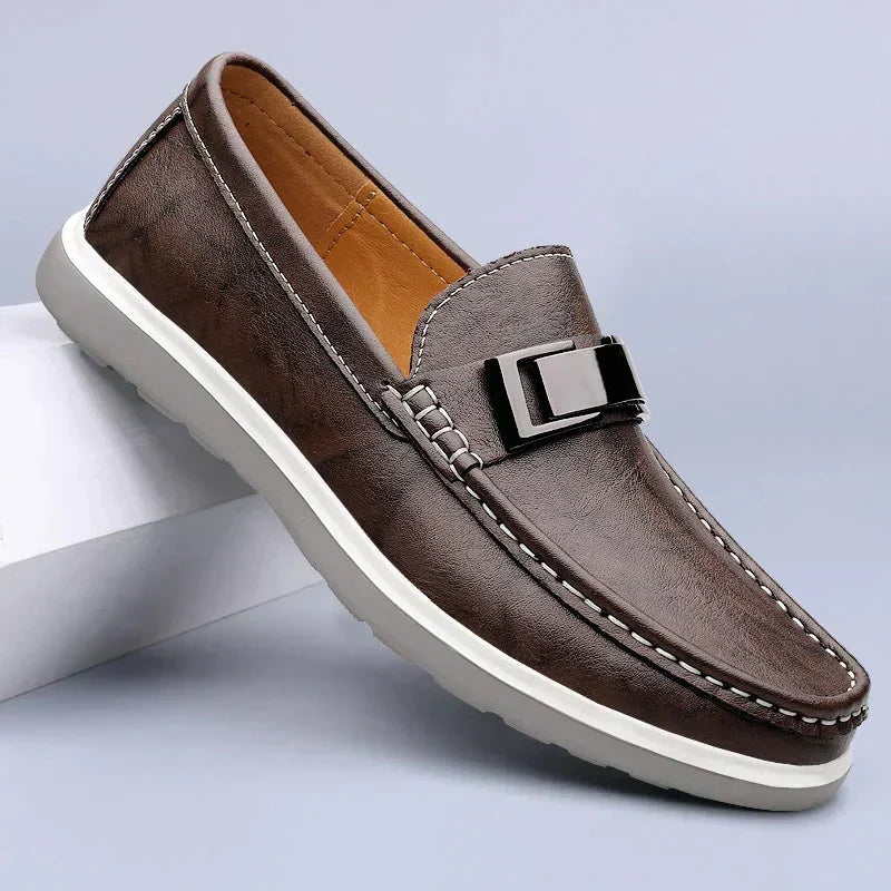 Vintém d'Ouro - Mocassins de couro de luxo