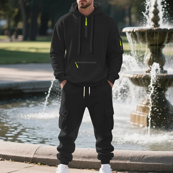 Vintém d'Ouro - Conjunto elegante de múltiplos bolsos para homem