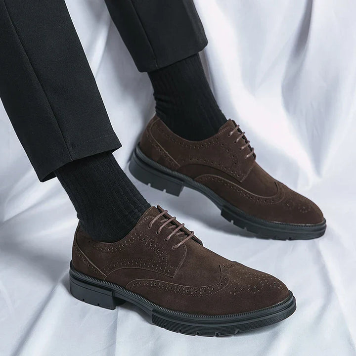Vintém d'Ouro - Sapatos de camurça para negócios