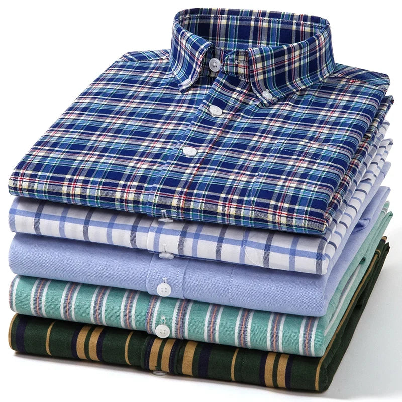 Vintém d'Ouro - Camisa Oxford de algodão