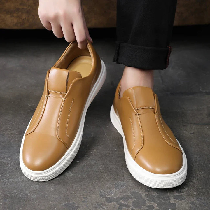 Vintém d'Ouro - Sapatos casuais de couro sem atacadores