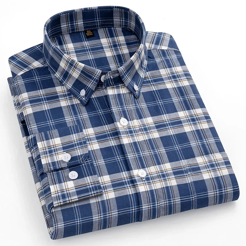 Vintém d'Ouro - Camisa Oxford de algodão