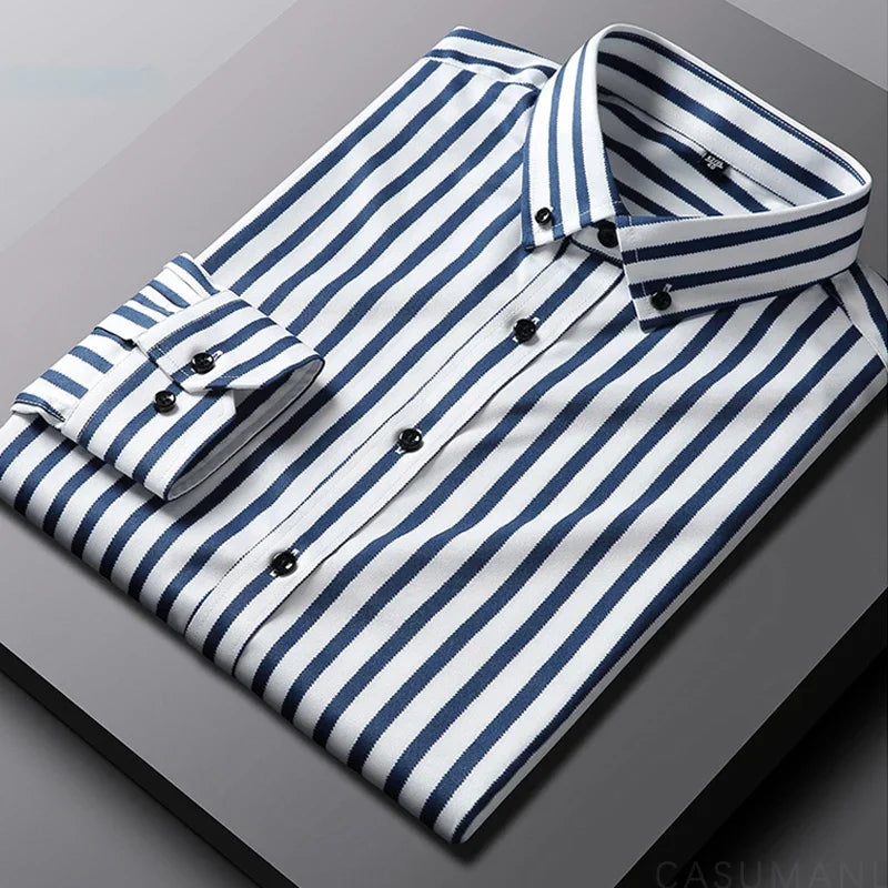 Vintém d'Ouro - Camisa casual listrada para homem