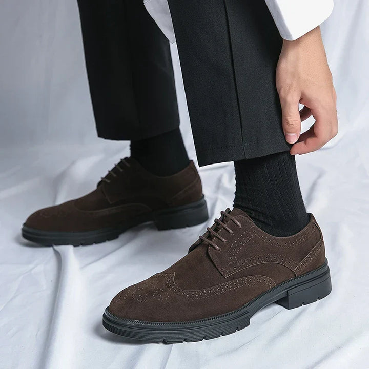 Vintém d'Ouro - Sapatos de camurça para negócios