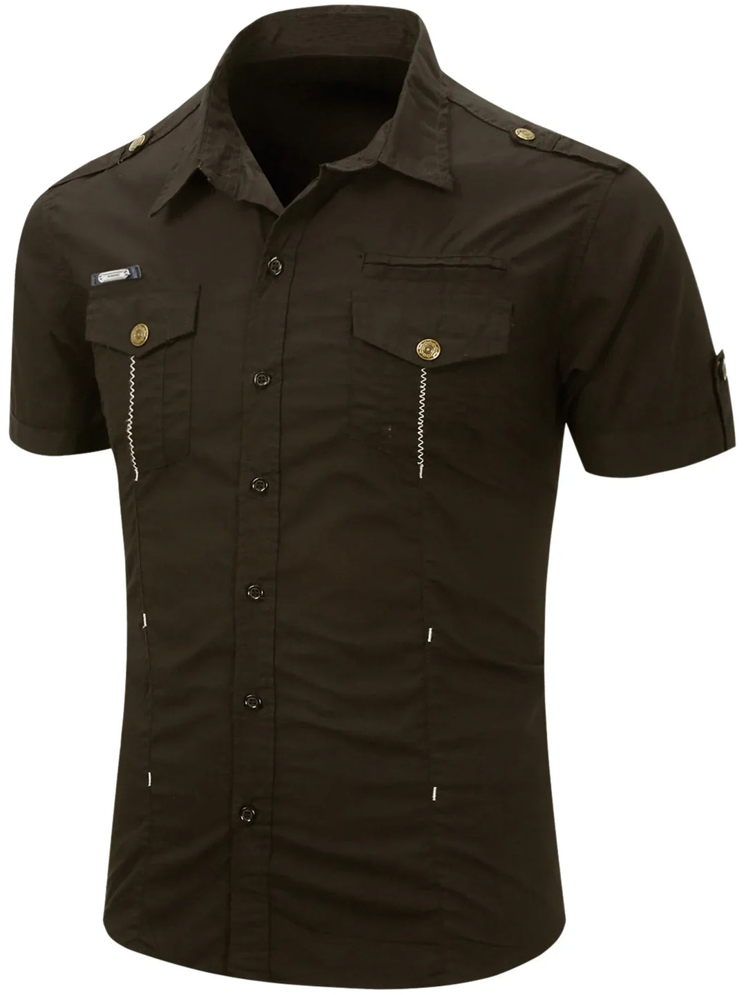 Vintém d'Ouro - Camisa de manga curta em algodão Cargo