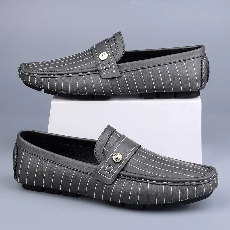 Vintém d'Ouro - Mocassins de couro elegantes