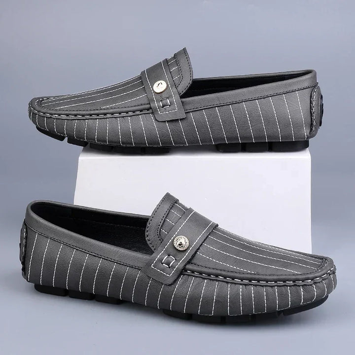 Vintém d'Ouro - Mocassins de couro elegantes