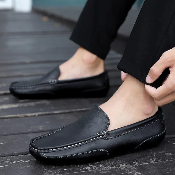 Vintém d'Ouro - Mocassins de couro vintage