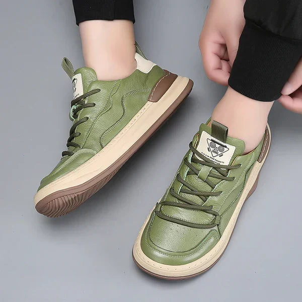 Vintém d'Ouro - Sapatos de couro com sola alta