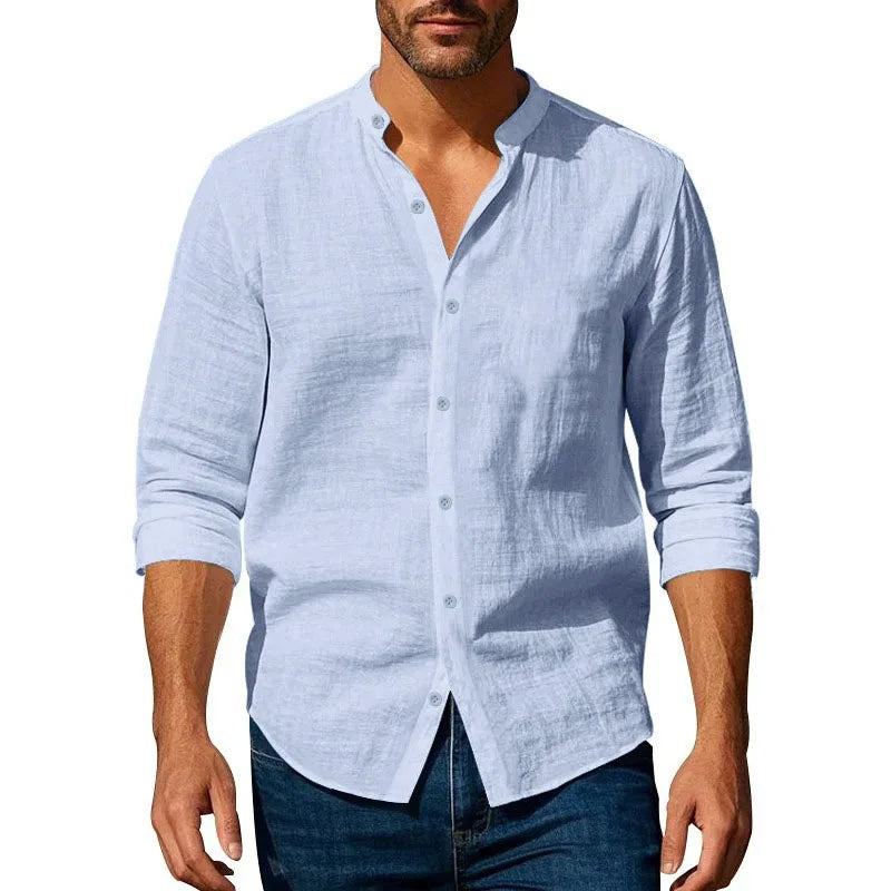 Vintém d'Ouro - Camisa de verão em algodão e linho