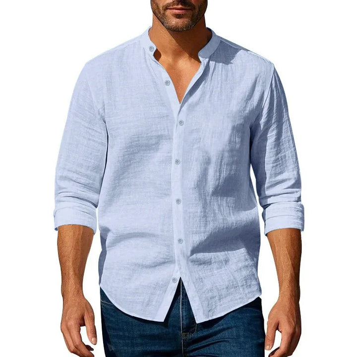 Vintém d'Ouro - Camisa de verão em algodão e linho
