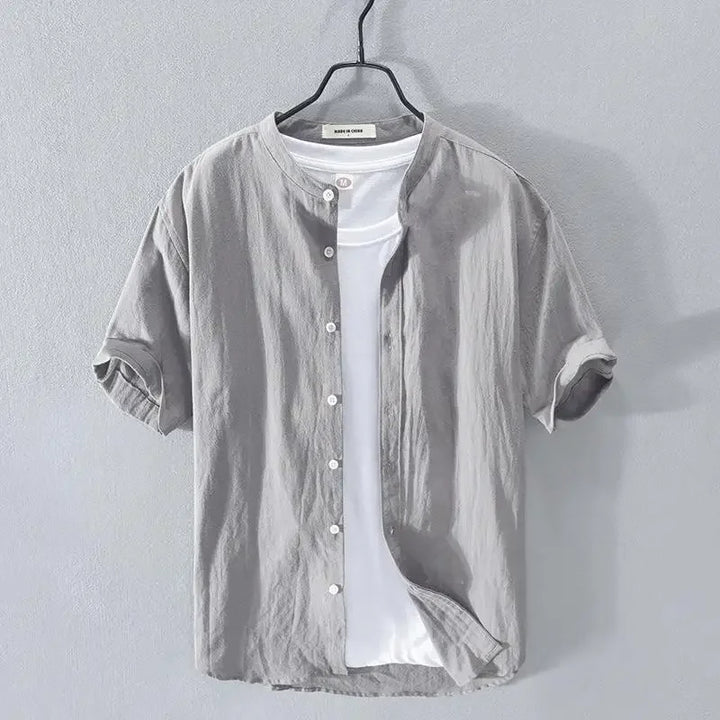 Vintém d'Ouro - Camisa de verão em algodão e linho