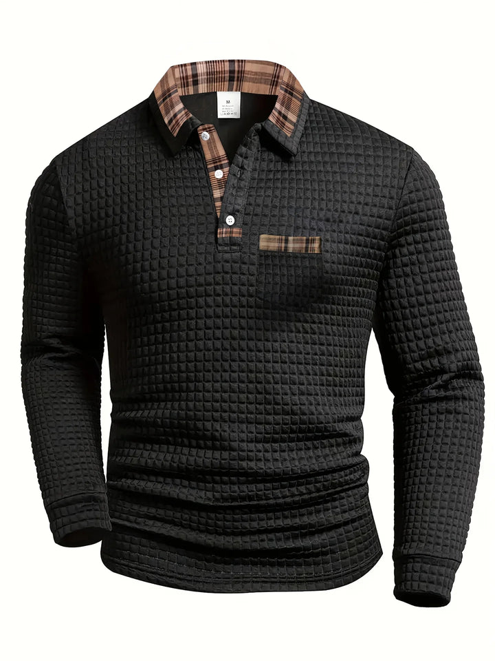 Vintém d'Ouro - Camisa polo com padrão