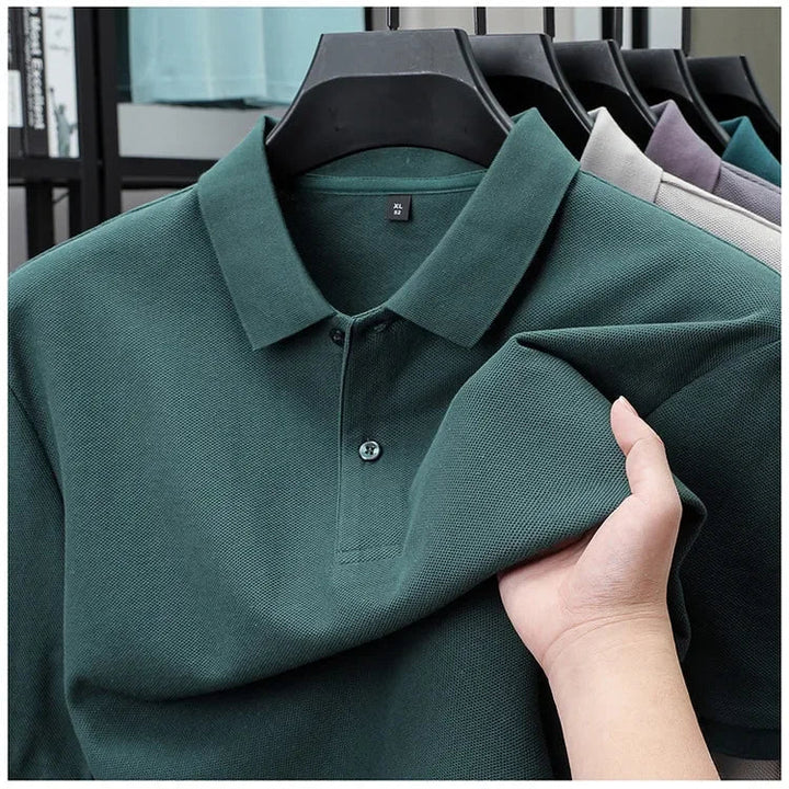 Vintém d'Ouro - Camisa pólo casual de algodão