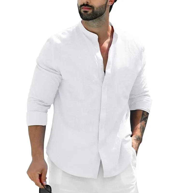 Vintém d'Ouro - Camisa casual de linho